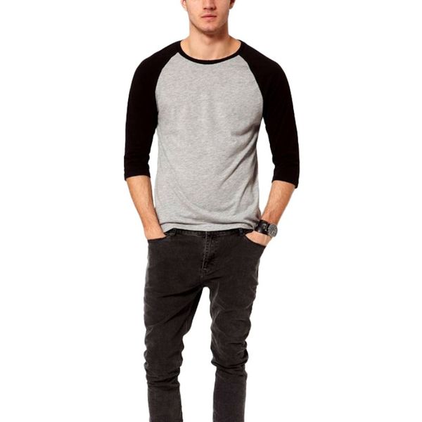 2017 summer spring men o-neck cotton t-shirt men's casual 3/4 sleeve t shirt raglan jersey shirt man tees, White;black
2017 summer spring men o-neck cotton t-shirt men's casual 3/4 sleeve t shirt raglan jersey shirt man tees, White;black