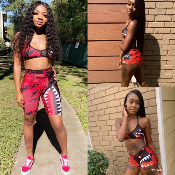 2020 women swimsuit shark tie up bra + shorts bottom swimming bathing suit trunk pants summer beach swimwear 2 pcs bikini suit a21804, White;black
2020 women swimsuit shark tie up bra + shorts bottom swimming bathing suit trunk pants summer beach swimwear 2 pcs bikini suit a21804, White;black