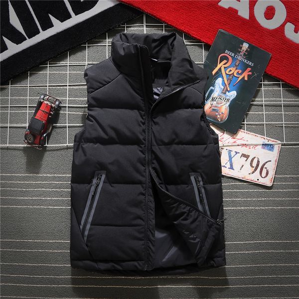 brand men's down vest thick warm windproof white duck down jacket men sleeveless jacket waistcoat men, Black
brand men's down vest thick warm windproof white duck down jacket men sleeveless jacket waistcoat men, Black