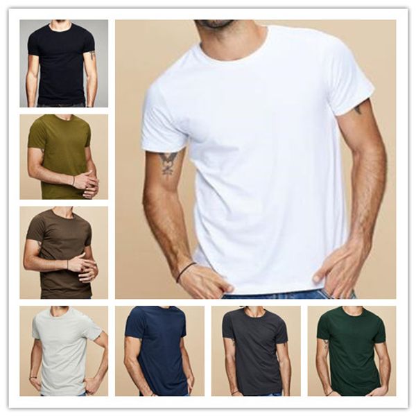 2019 new summer men's short sleeve no deformation good elasticity high cost performance trend solid color white t shirt, Black;red
2019 new summer men's short sleeve no deformation good elasticity high cost performance trend solid color white t shirt, Black;red