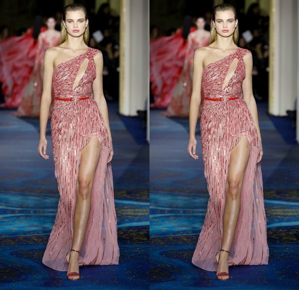 zuhairmurad customized evening dresses one shoulder sleeveless split formal dress chiffon sashes crystal sequins party bridesmaid gown, Black;red
zuhairmurad customized evening dresses one shoulder sleeveless split formal dress chiffon sashes crystal sequins party bridesmaid gown, Black;red