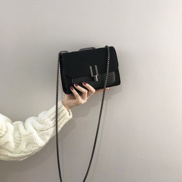 women's messenger bag korean fashion chain bag canvas shoulder small square cute small