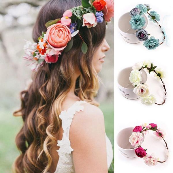 5 colors big fabric flowers elastic hair band bohemia handmade crown wedding head accessories for women summer romantic jewelry, Golden;white
5 colors big fabric flowers elastic hair band bohemia handmade crown wedding head accessories for women summer romantic jewelry, Golden;white