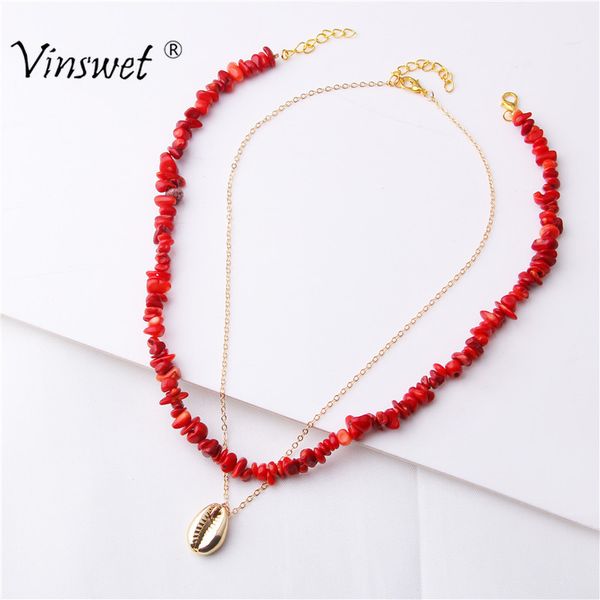 2019 women necklace bohemian blue turquoises red coral stone handmade chain necklaces for women seashell pendant party jewelry, Silver
2019 women necklace bohemian blue turquoises red coral stone handmade chain necklaces for women seashell pendant party jewelry, Silver