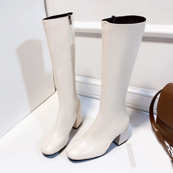 women winter warm zipper mid calf boots ladies pu leather sewing boots female square heels paltform fashion casual woman shoes, Black
women winter warm zipper mid calf boots ladies pu leather sewing boots female square heels paltform fashion casual woman shoes, Black