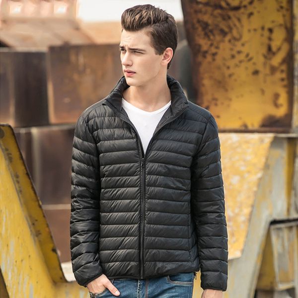 2019 зимняя мода марка light up packable утка вниз куртка мужчин корейский streetwear перо пальто водонепроницаемый теплый мужская одежда, Black
2019 зимняя мода марка light up packable утка вниз куртка мужчин корейский streetwear перо пальто водонепроницаемый теплый мужская одежда, Black