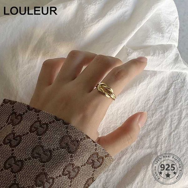 cluster rings louleur real 925 sterling silver golden minimalist knot shape sample braided for women fashion jewelry gifts, Golden;silver
cluster rings louleur real 925 sterling silver golden minimalist knot shape sample braided for women fashion jewelry gifts, Golden;silver