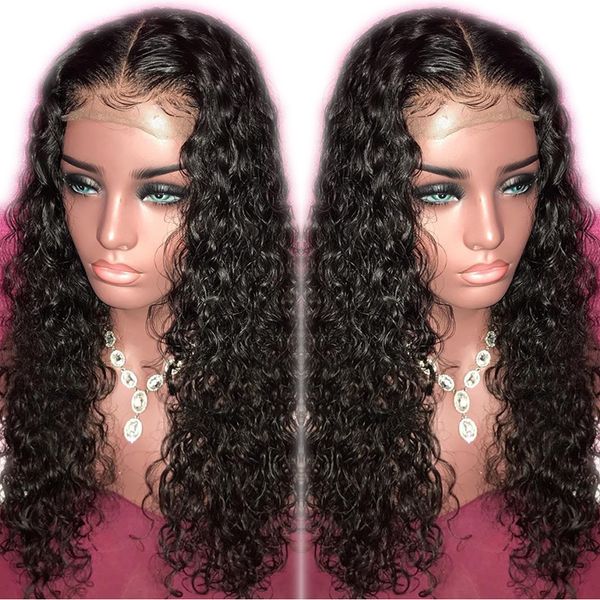 2020 new glueless full lace human hair wigs curly wigs with baby hair preplucked 360 frontal water wave wig 13x6 lace front wig, Black
2020 new glueless full lace human hair wigs curly wigs with baby hair preplucked 360 frontal water wave wig 13x6 lace front wig, Black