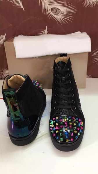 sneakers shoes with spikes women,men red bottom high casual shoes redbottom outdoor footwear shoes luxury designers party dress wedding, Black
sneakers shoes with spikes women,men red bottom high casual shoes redbottom outdoor footwear shoes luxury designers party dress wedding, Black