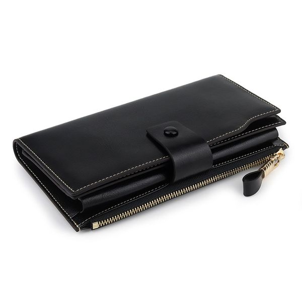 long womens wallets and purses genuine leather money bags for women casual zipper coin small purses card holder carteras cuzdan, Red;black
long womens wallets and purses genuine leather money bags for women casual zipper coin small purses card holder carteras cuzdan, Red;black