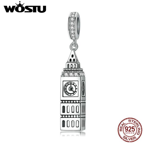wostu real 100% 925 шармов шариков стерлингового серебра большой бен уникальный мотаться для браслета подвеска партии ювелирных изделий diy, Bronze;silver
wostu real 100% 925 шармов шариков стерлингового серебра большой бен уникальный мотаться для браслета подвеска партии ювелирных изделий diy, Bronze;silver