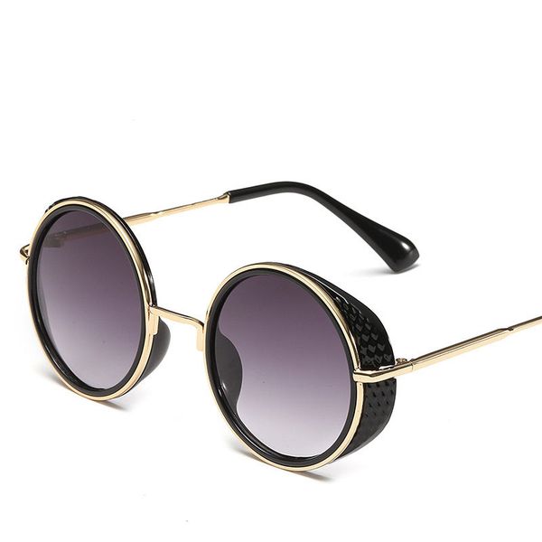 new metal sunglasses men women round sunglass steampunk coating glasses vintage circle eyewear male for driving, White;black
new metal sunglasses men women round sunglass steampunk coating glasses vintage circle eyewear male for driving, White;black