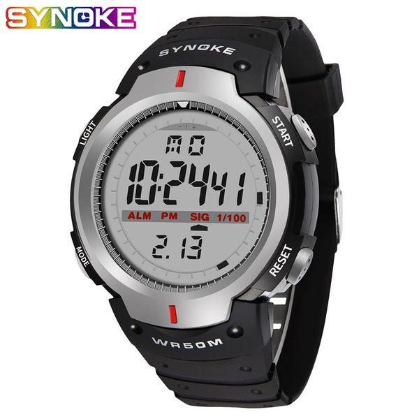 synoke kol saati watches men 30m waterproof electronic led digital outdoor mens sports wrist watches satch relojes hombre, Slivery;brown
synoke kol saati watches men 30m waterproof electronic led digital outdoor mens sports wrist watches satch relojes hombre, Slivery;brown