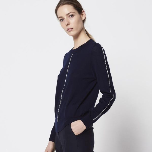 women's sweaters 18 summer street shoot fan design feeling ultra thin wool knitting shirt sweater anouk 81029, White;black
women's sweaters 18 summer street shoot fan design feeling ultra thin wool knitting shirt sweater anouk 81029, White;black