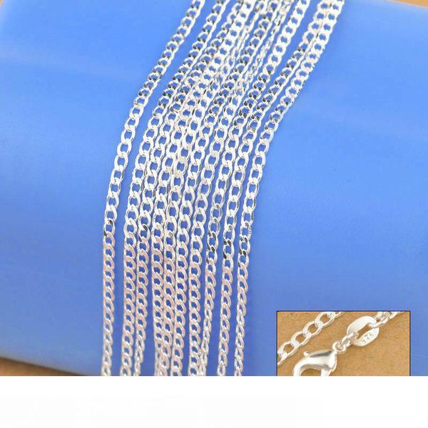 925 sterling silver necklace genuine chain solid jewelry for women 16-30 inches fashion curbwith lobster clasps ing
925 sterling silver necklace genuine chain solid jewelry for women 16-30 inches fashion curbwith lobster clasps ing