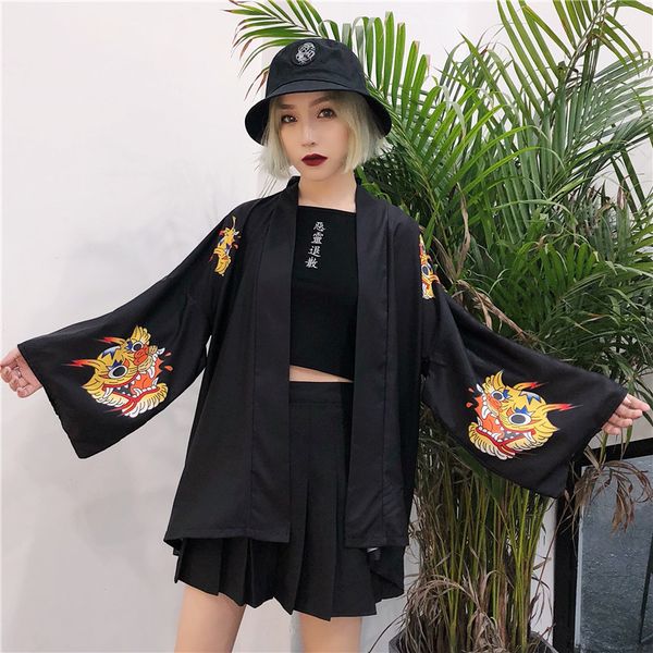 japan style camisa feminina oversize jacket women long sleeve harajuku thin kimono open stitch dragon print black coats ulzzang, Black;brown
japan style camisa feminina oversize jacket women long sleeve harajuku thin kimono open stitch dragon print black coats ulzzang, Black;brown