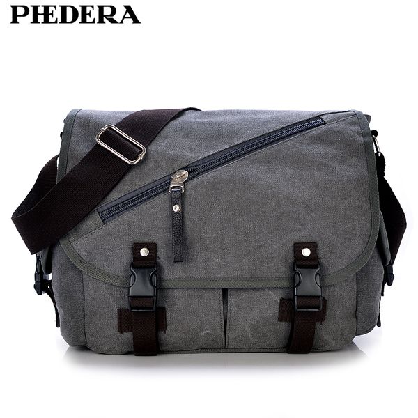 phedera new brand wash canvas male bag shoulder messenger bag vintage men crossbody bags
phedera new brand wash canvas male bag shoulder messenger bag vintage men crossbody bags