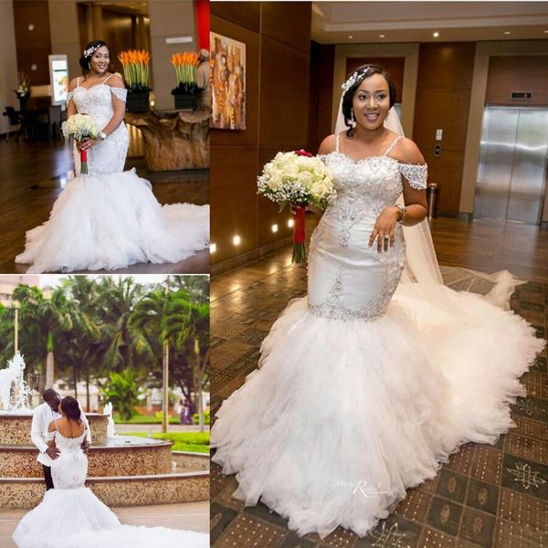 vintage sweetheart mermaid wedding dresses 2019 off the shoulder beaded afrian wedding dress bridal gown with long train, White
vintage sweetheart mermaid wedding dresses 2019 off the shoulder beaded afrian wedding dress bridal gown with long train, White