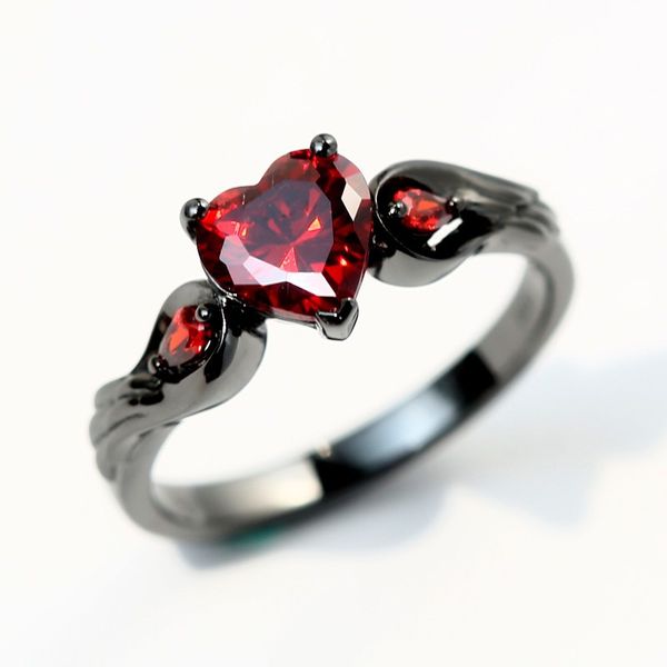 2018 new arrival wing heart shape red gem ring european plated black color finger rings fashion women party jewelry us size 6-10, Golden;silver
2018 new arrival wing heart shape red gem ring european plated black color finger rings fashion women party jewelry us size 6-10, Golden;silver