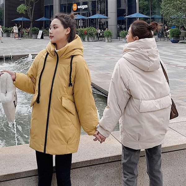 women mid-long jackets coat 2019 casual thicken warm parkas coat solid winter sintepon jacket female outwear, Tan;black
women mid-long jackets coat 2019 casual thicken warm parkas coat solid winter sintepon jacket female outwear, Tan;black