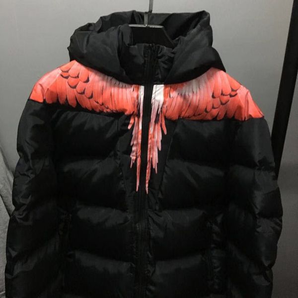 

1 1 marcelo burlon jacket men women italy county of milan fa hion mb coat hip hop wing marcelo burlon jacket, Black;brown