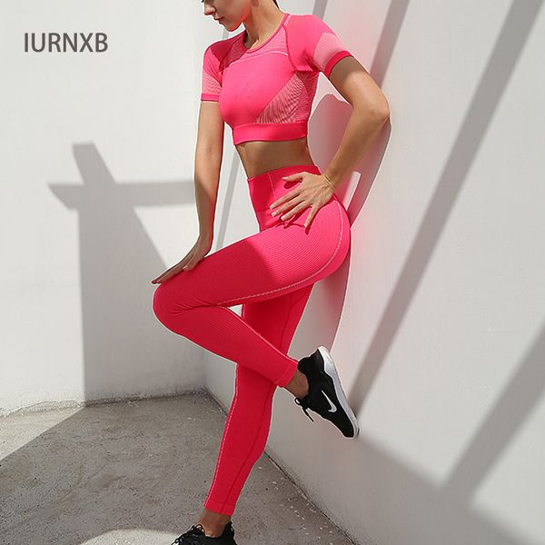 seamless yoga set fitness clothing sportswear women short sleeved + sports tight trousers leggings yoga 2 piece set, White;red
seamless yoga set fitness clothing sportswear women short sleeved + sports tight trousers leggings yoga 2 piece set, White;red