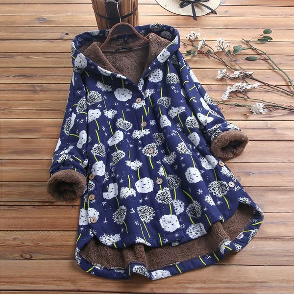 2019 winter women warm faux fur hooded parka coat casual floral print pockets vintage long windbreaker outwear plus size#4, Black
2019 winter women warm faux fur hooded parka coat casual floral print pockets vintage long windbreaker outwear plus size#4, Black