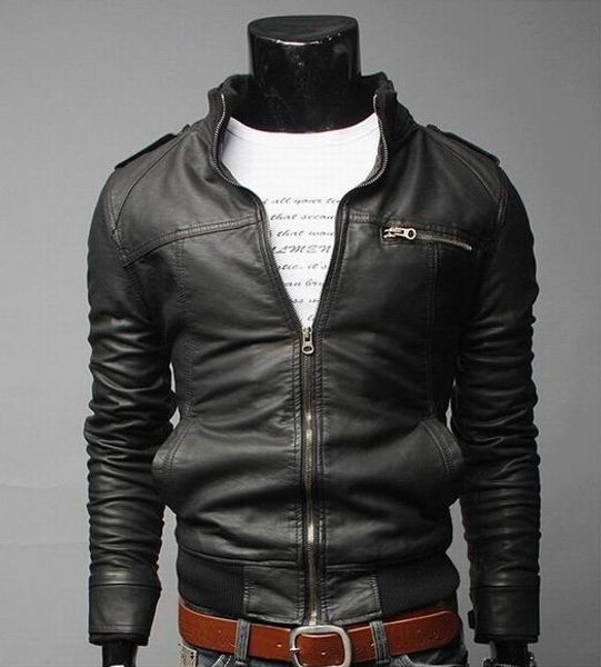 2017 brand man zipper leather jackets pu classic jaqueta masculinas inverno couro jacket men black motorcycle leather jacket, Black;brown
2017 brand man zipper leather jackets pu classic jaqueta masculinas inverno couro jacket men black motorcycle leather jacket, Black;brown