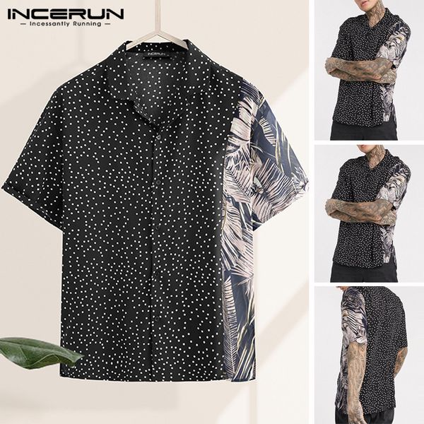 incerun men floral shirts man short sleeve lapel shirt casual dot patchwork blouse summer vocation hawaiian beach camisa, White;black
incerun men floral shirts man short sleeve lapel shirt casual dot patchwork blouse summer vocation hawaiian beach camisa, White;black