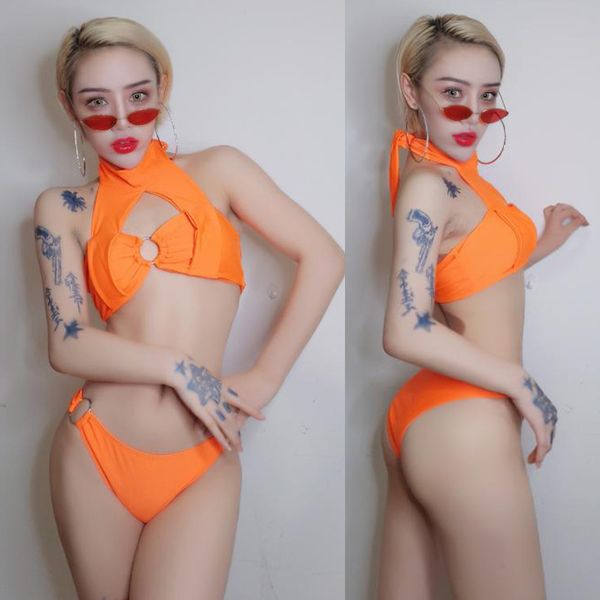 nightclub bar female singer dj orange swimsuit women festival outfit bikini ds beach party gogo pole dance costume dn4231, Black;red
nightclub bar female singer dj orange swimsuit women festival outfit bikini ds beach party gogo pole dance costume dn4231, Black;red