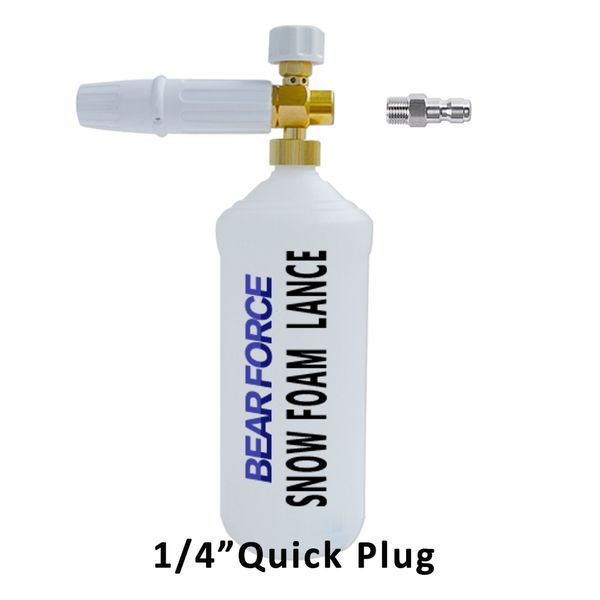 foam nozzle/ foam generator/ snow lance sprayer foamer with quick release connection plug 1/4 for high pressure washer
foam nozzle/ foam generator/ snow lance sprayer foamer with quick release connection plug 1/4 for high pressure washer