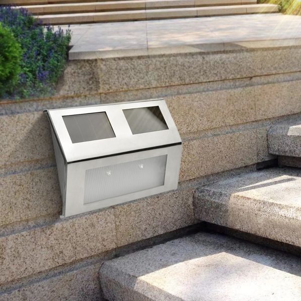 solar led light outdoor stair step solar lamp 2 leds lumiere solaire exterieur garden fence wall lamp luz solar jardin light
solar led light outdoor stair step solar lamp 2 leds lumiere solaire exterieur garden fence wall lamp luz solar jardin light