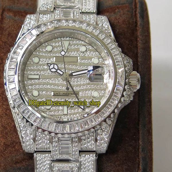 Tw ver ion 116769tbr eta 2824 gmt dual time zone mechanical diamond dial men watch apphire 904l teel ca e diamond luxury watche, Slivery;brown
Tw ver ion 116769tbr eta 2824 gmt dual time zone mechanical diamond dial men watch apphire 904l teel ca e diamond luxury watche, Slivery;brown