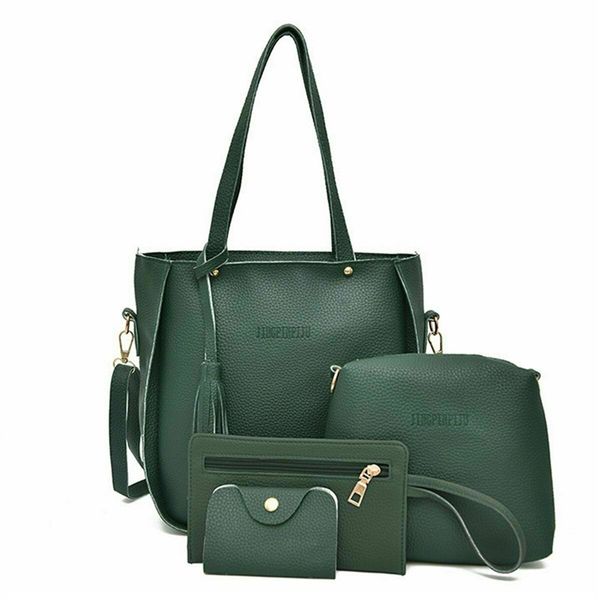 new 4pcs/set women handbag leather shoulder bag large messenger crossbody bag tote purse clutch for lady casual school
new 4pcs/set women handbag leather shoulder bag large messenger crossbody bag tote purse clutch for lady casual school