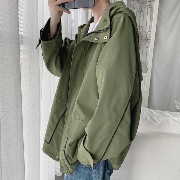 men's hooded overalls men's plus size loose aberdeen trench coat jacket hat jackets men long sleeve coat, Black;brown
men's hooded overalls men's plus size loose aberdeen trench coat jacket hat jackets men long sleeve coat, Black;brown