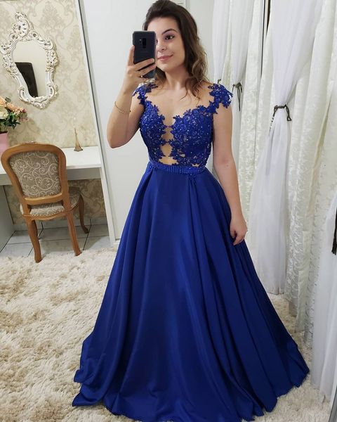 applique formal dresses long gowns prom party gown evening dress a line o-neck sleeveless beaded satin illusion, Black
applique formal dresses long gowns prom party gown evening dress a line o-neck sleeveless beaded satin illusion, Black