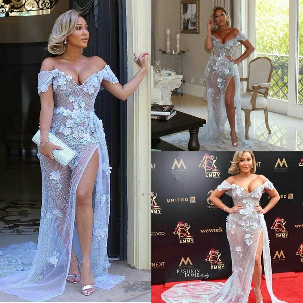 2020 wedding dresses off shoulder lace appliques beads sequins mermaid bridal gowns high side split sweep train wedding dress, White
2020 wedding dresses off shoulder lace appliques beads sequins mermaid bridal gowns high side split sweep train wedding dress, White
