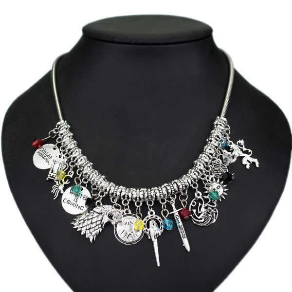 pendant necklaces movie jewelry charm necklace vintage fashion metal accessories for fans collection wholesale, Silver
pendant necklaces movie jewelry charm necklace vintage fashion metal accessories for fans collection wholesale, Silver