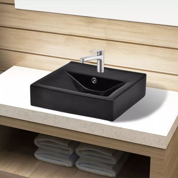 ceramic sink tap hole / overflow hole black rectangular bathroom storage organization
ceramic sink tap hole / overflow hole black rectangular bathroom storage organization