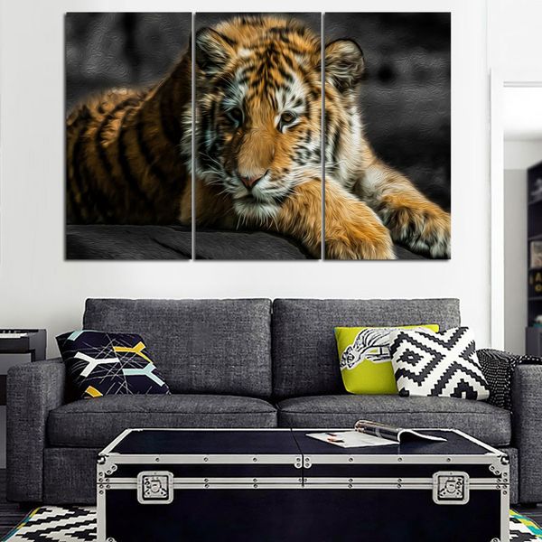 3 Panel Modern Printed Tiger Canvas Painting Cuadros Picture Animal Landscape Oil Paintings For Living Room (No Frame)
3 Panel Modern Printed Tiger Canvas Painting Cuadros Picture Animal Landscape Oil Paintings For Living Room (No Frame)