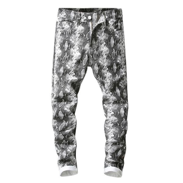 fashion jeans casual trousers hip hop sweatpants sokotoo men's snake skin printed gray jeans slim fit stretch pencil pants, Blue
fashion jeans casual trousers hip hop sweatpants sokotoo men's snake skin printed gray jeans slim fit stretch pencil pants, Blue