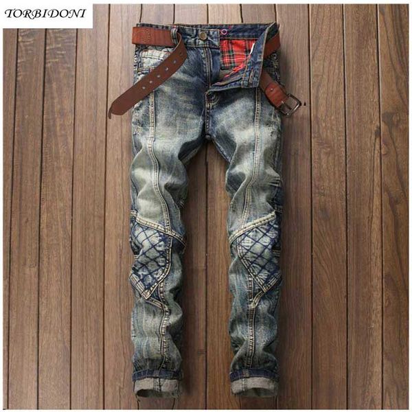 2017 denim jeans men vintage patchwork jeans pants casual middle waist straight long pants male ripped hole jean calca masculina, Blue
2017 denim jeans men vintage patchwork jeans pants casual middle waist straight long pants male ripped hole jean calca masculina, Blue