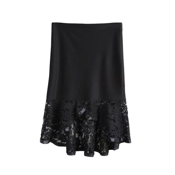 korean version of the package hip fishtail skirt lace stitching high waist stretch skirt, Black
korean version of the package hip fishtail skirt lace stitching high waist stretch skirt, Black