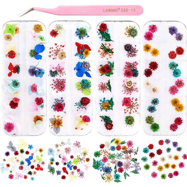 popular new nail accessories dried flowers 12 color hydrangea daffodil small daisy nail sticker nail art, Black
popular new nail accessories dried flowers 12 color hydrangea daffodil small daisy nail sticker nail art, Black