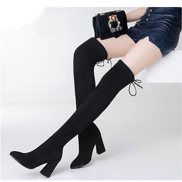 aleafalling women snow boots street outdoor style girl's high tube winter warm boots fashion women flock shoes, Black
aleafalling women snow boots street outdoor style girl's high tube winter warm boots fashion women flock shoes, Black