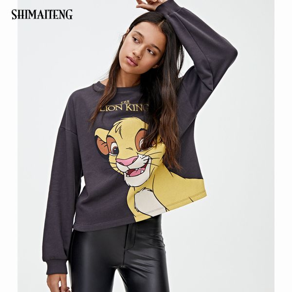 the lion king letter print women sweatshirt 2019 new winter warm cartoon long sleeve lion pullover hoodie sweatshirts female, Black
the lion king letter print women sweatshirt 2019 new winter warm cartoon long sleeve lion pullover hoodie sweatshirts female, Black