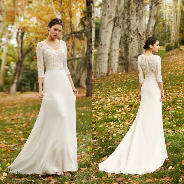 boho mermaid wedding dresses 2020 v neck long sleeves chiffon sweep train long wedding dresses bridal gowns vestido de novia, White
boho mermaid wedding dresses 2020 v neck long sleeves chiffon sweep train long wedding dresses bridal gowns vestido de novia, White
