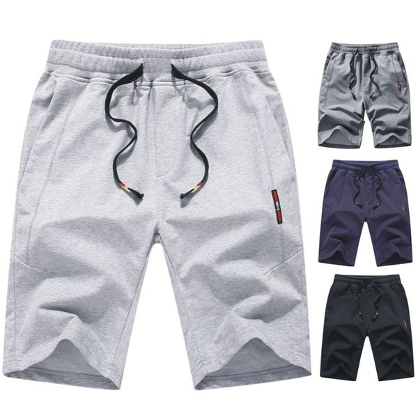 men's shorts mens summer casual knit cropped short pants fashion sports running knee length male, White;black
men's shorts mens summer casual knit cropped short pants fashion sports running knee length male, White;black