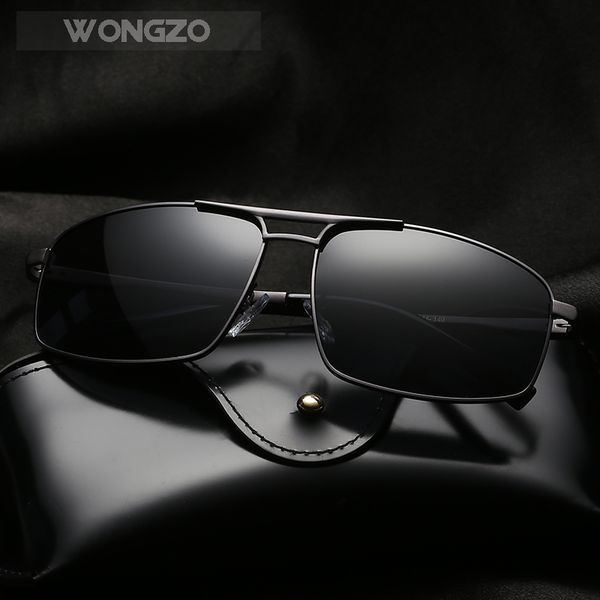 wongzo 2018 new trendy stainless steel frame polarized glasses square retro driving sunglasses for men uv400, White;black
wongzo 2018 new trendy stainless steel frame polarized glasses square retro driving sunglasses for men uv400, White;black