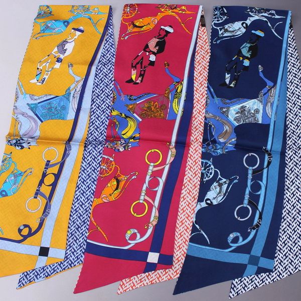 unconstrained style 19 qiuduo function double layer double-sided two colors long money silk twill silk scarf hair band baotou, Blue;gray
unconstrained style 19 qiuduo function double layer double-sided two colors long money silk twill silk scarf hair band baotou, Blue;gray